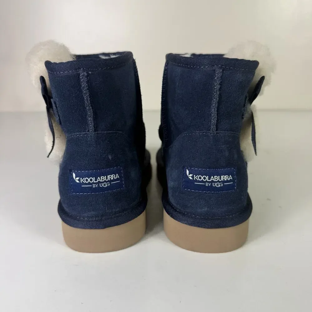 Koolaburra BY UGG Womens Victoria Mini Ankle Boot Insignia Blue Size 5